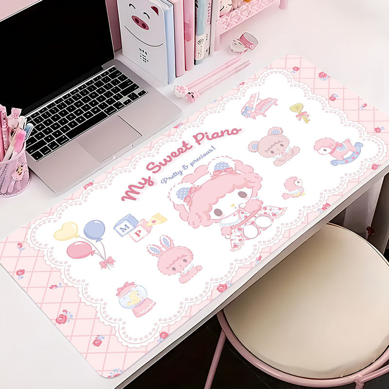 Miniatura: 🎀 Mouse Pad Kawaii My Melody – Desk Mat Rosa Fofo para Setup