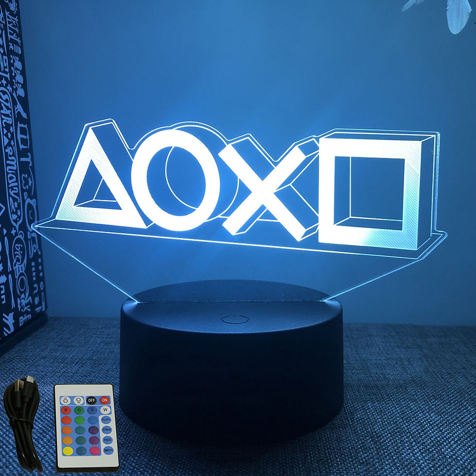 Miniatura: 🎮 Luminária Neon Gamer 3D LED RGB – Decoração Setup Gamer