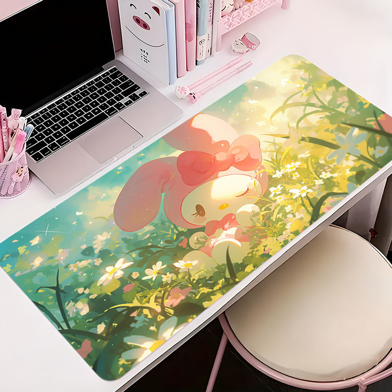 Miniatura: 🎀 Mouse Pad Kawaii My Melody – Desk Mat Rosa Fofo para Setup