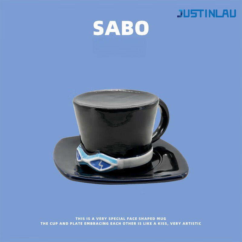 Miniatura: ☕🏴‍☠️ Caneca Anime One Piece 250ml em Cerâmica com Pires Decorativo