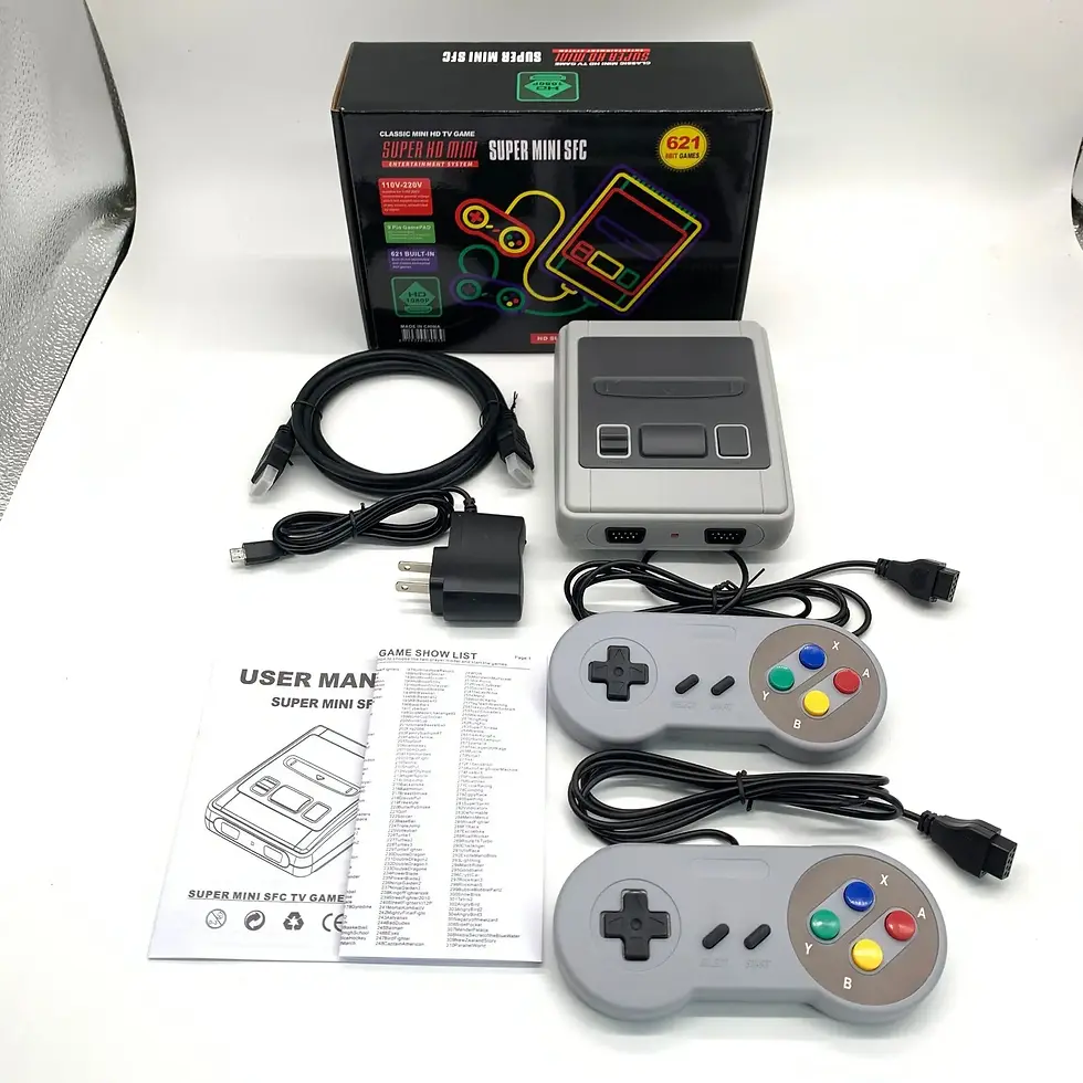 Miniatura: 🎮 Mini Console Retrô SFC 621 Jogos – Reviva os Clássicos dos Games