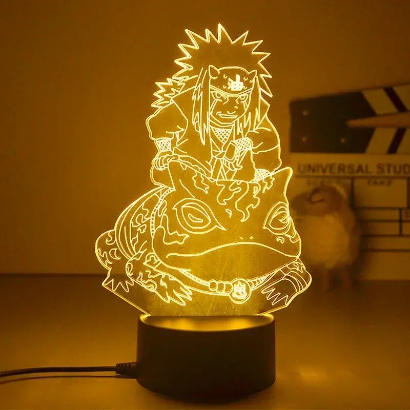 Miniatura: 🍥 Luminária LED 3D Naruto – 29 Personagens | Controle Remoto 16 Cores