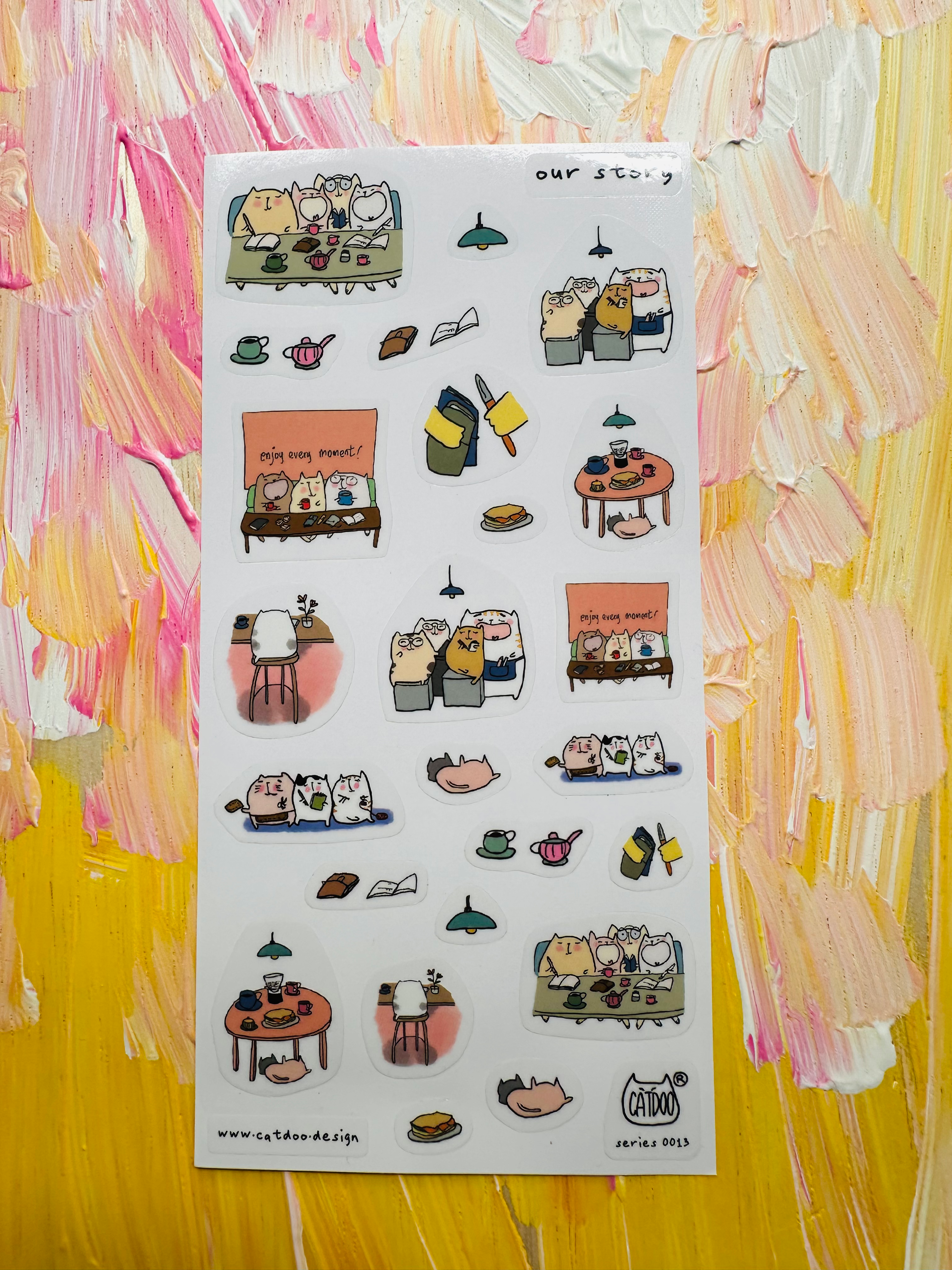 Catdoo sticker - Our story 