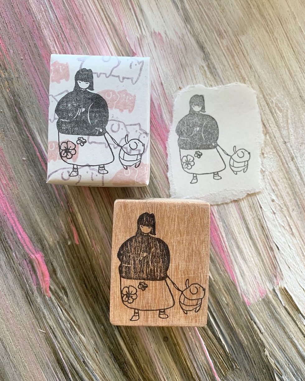 Thumbnail: Notebook Entry Rubber stamp - Chill out