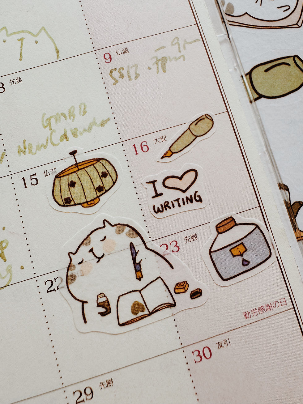 Thumbnail: Catdoo washi stickers  - “Tin Tin’s hobbies”