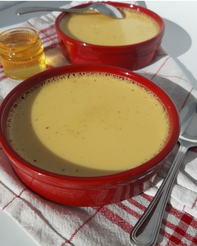 Crème prise en pot à la vanille et au miel d'acacia