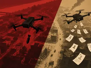 Explosives and propaganda: Russia’s dual-use drones