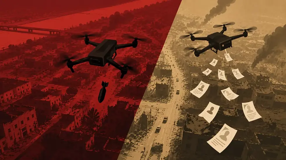 Explosives and propaganda: Russia’s dual-use drones