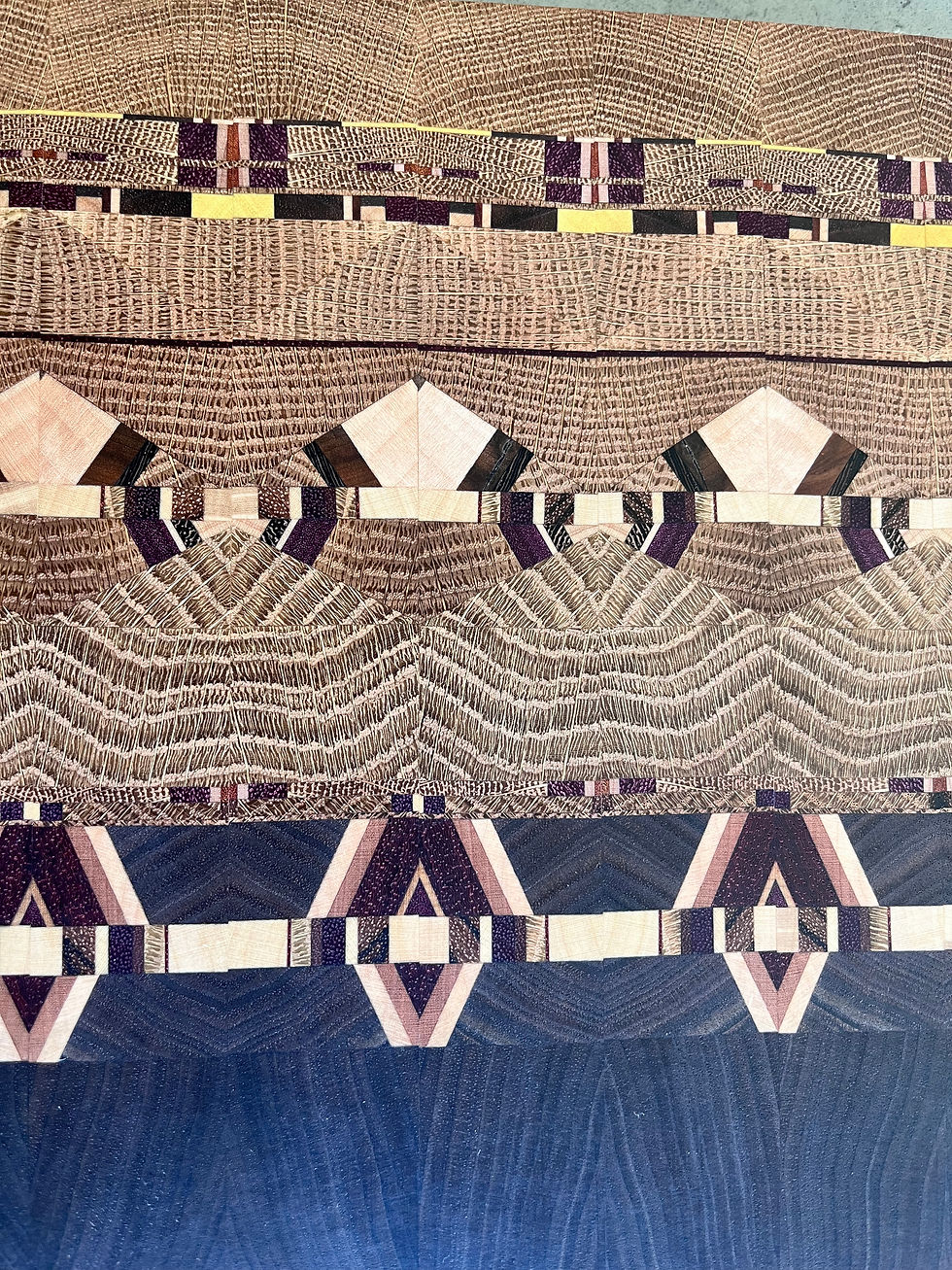 Thumbnail: Gemstones & Glass Beads Functional Art End Grain Board