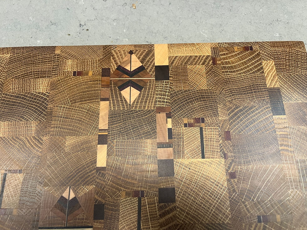 Thumbnail: "Kites" over the sandy beach End Grain Cutting Board