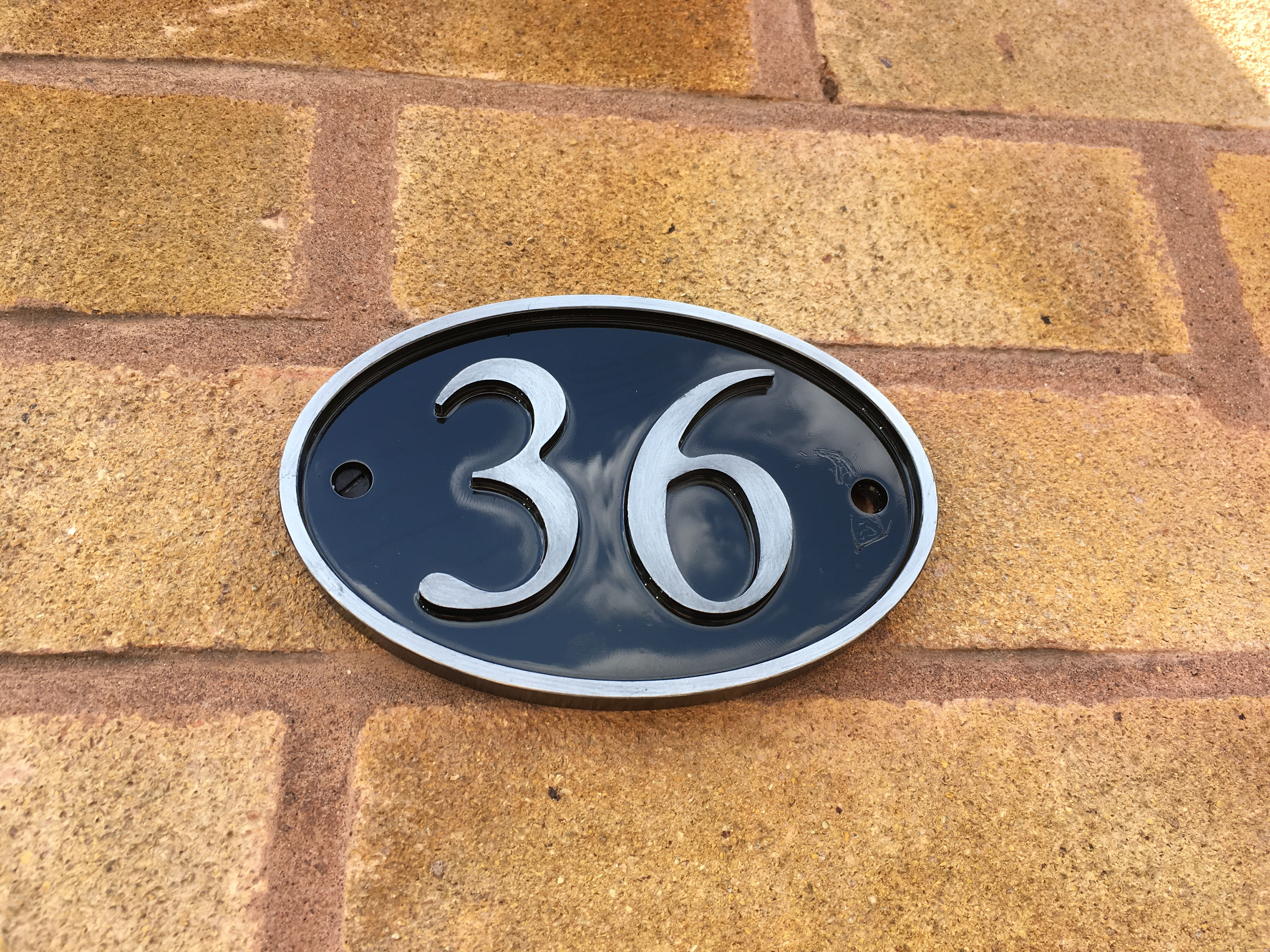 Oval Door Numbers