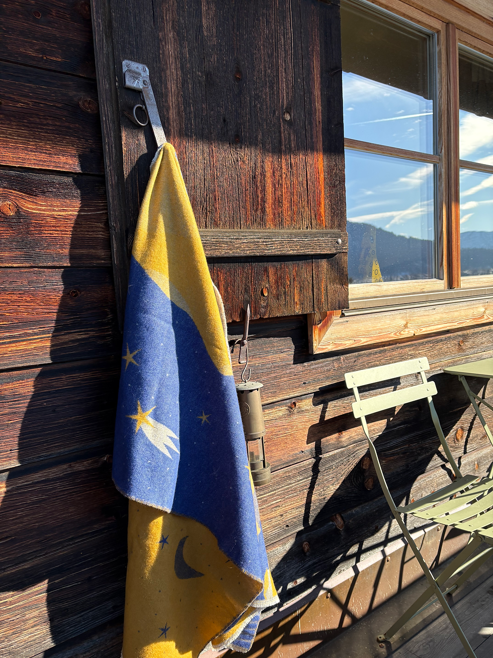 Miniaturbild: 3 x "Guade Nacht am See" in Tintenblau | Safrangelb