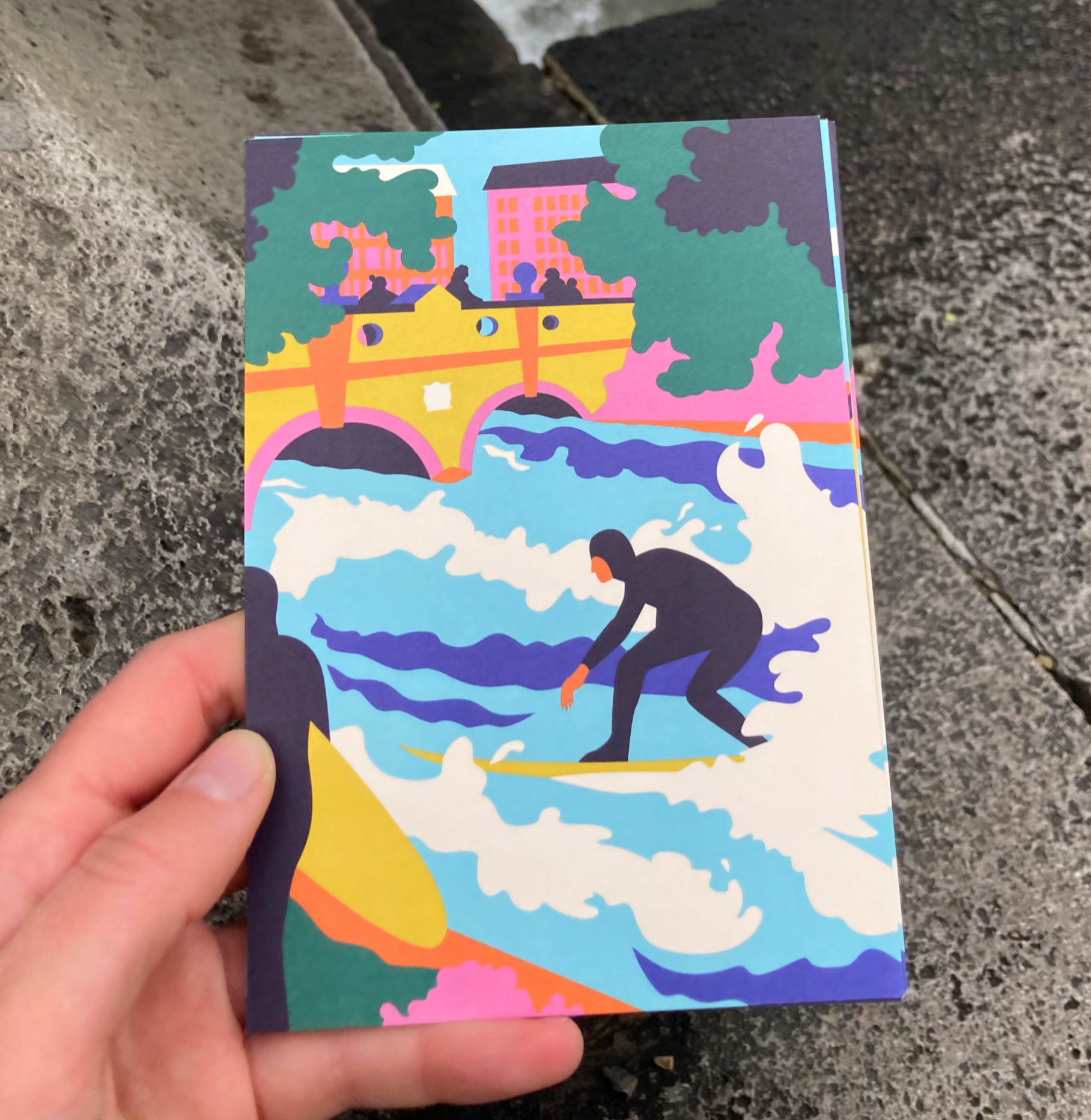 Eisbachwelle - auch als Druck bestellbar!