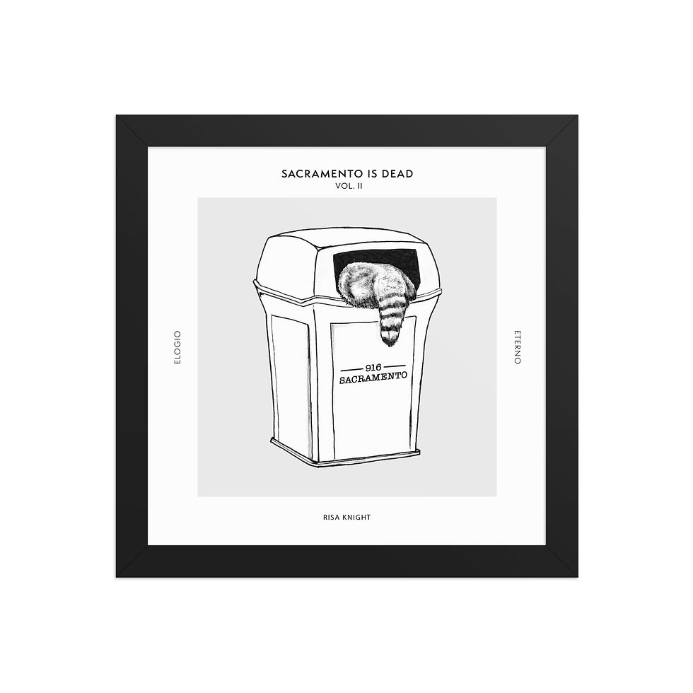 Thumbnail: Sac is Dead 2020 Trash Panda Framed Poster