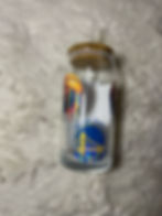 sport decoration briar drinking glass, can be customize to whatever team is your favor.