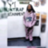 FoxTrappe Sweatsuit - Light Purple/Black Lettering