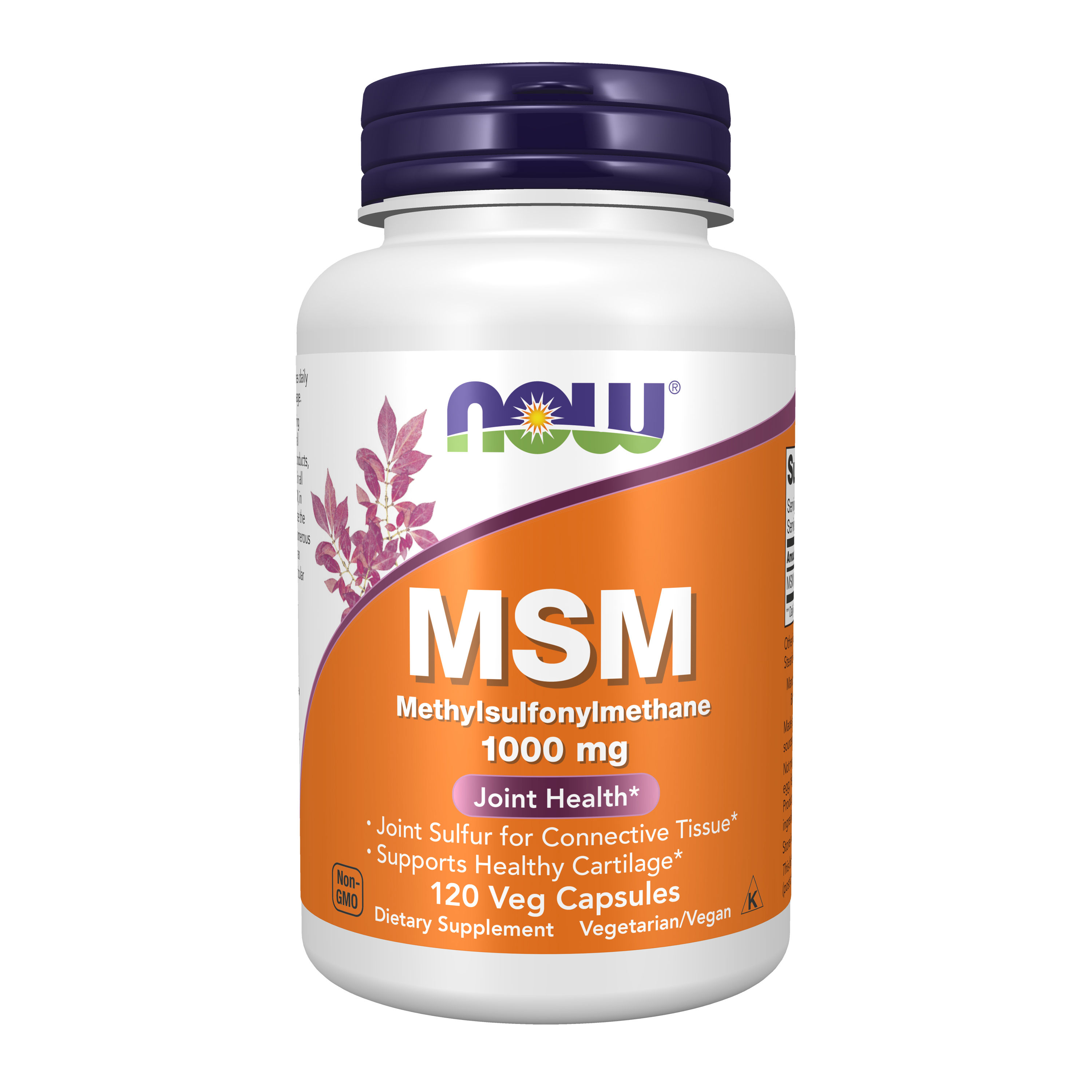 MSM 1000 mg - 120 Veg Capsules