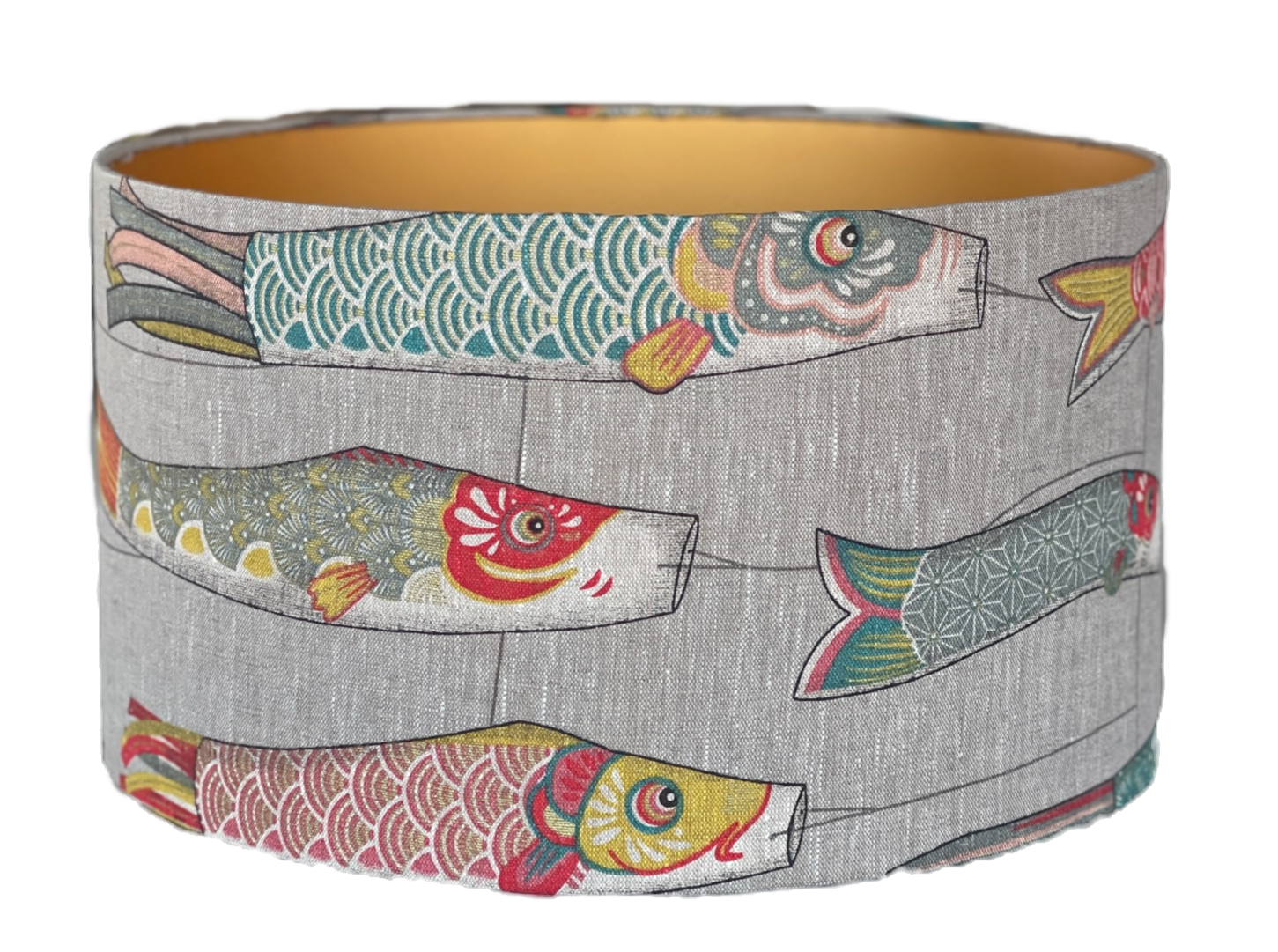 Lampshade Fishes Linen