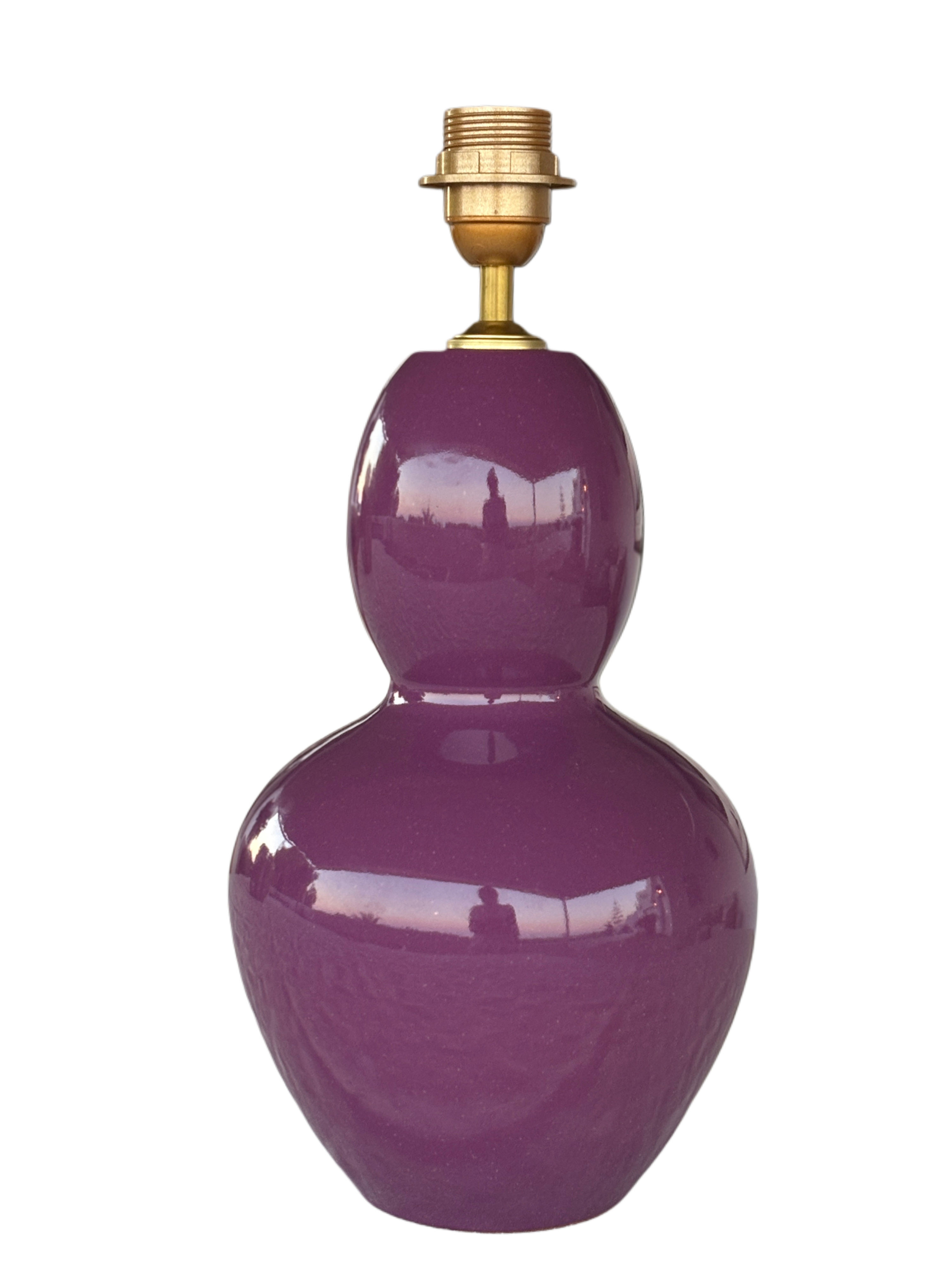 Ceramic Lamp base Purple