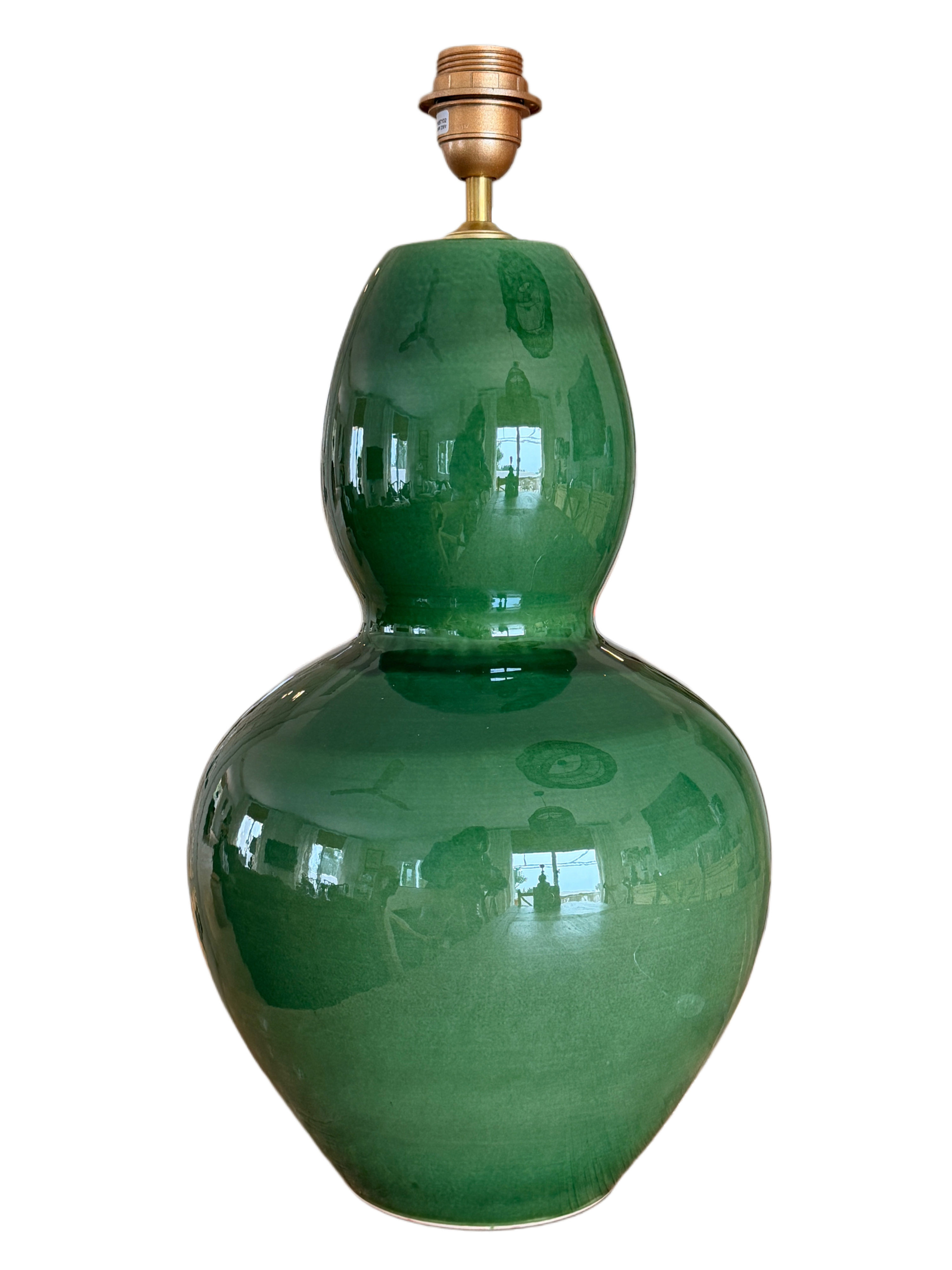 Ceramic Lamp base Jade Green Big