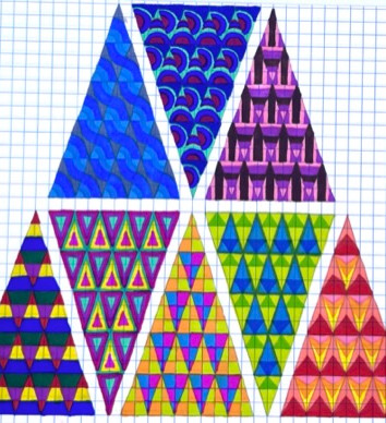 graph paper triangle doodles.JPEG