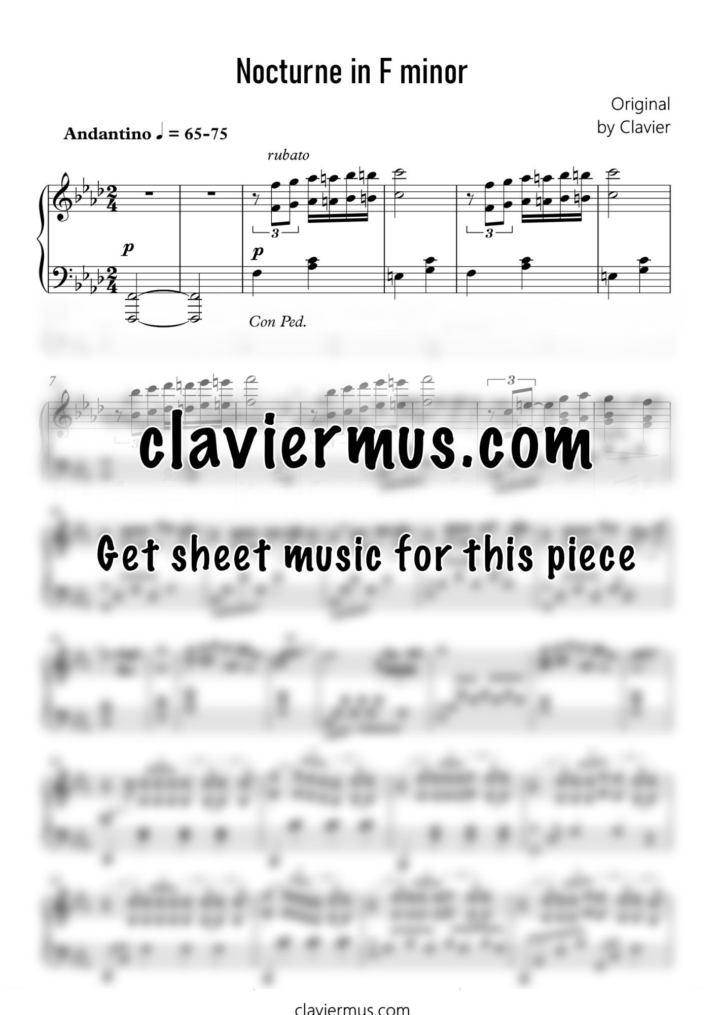 Clavier - Nocturne in F Minor