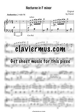 Clavier - Nocturne in F Minor