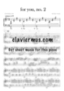 for you, no.2 - Clavier & Michael Piano