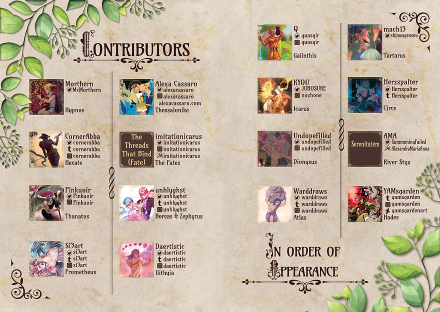 credits contributor zine jjba jojo's bizarre adventure