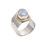 Thumbnail: Natural Rainbow Moonstone Gemstone 925 Sterling Silver Mens Ring US Size- 7