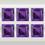 Thumbnail: 6mm/7mm/8mm AAA Natural African Amethyst Square Cut Faceted Loose Gemstone