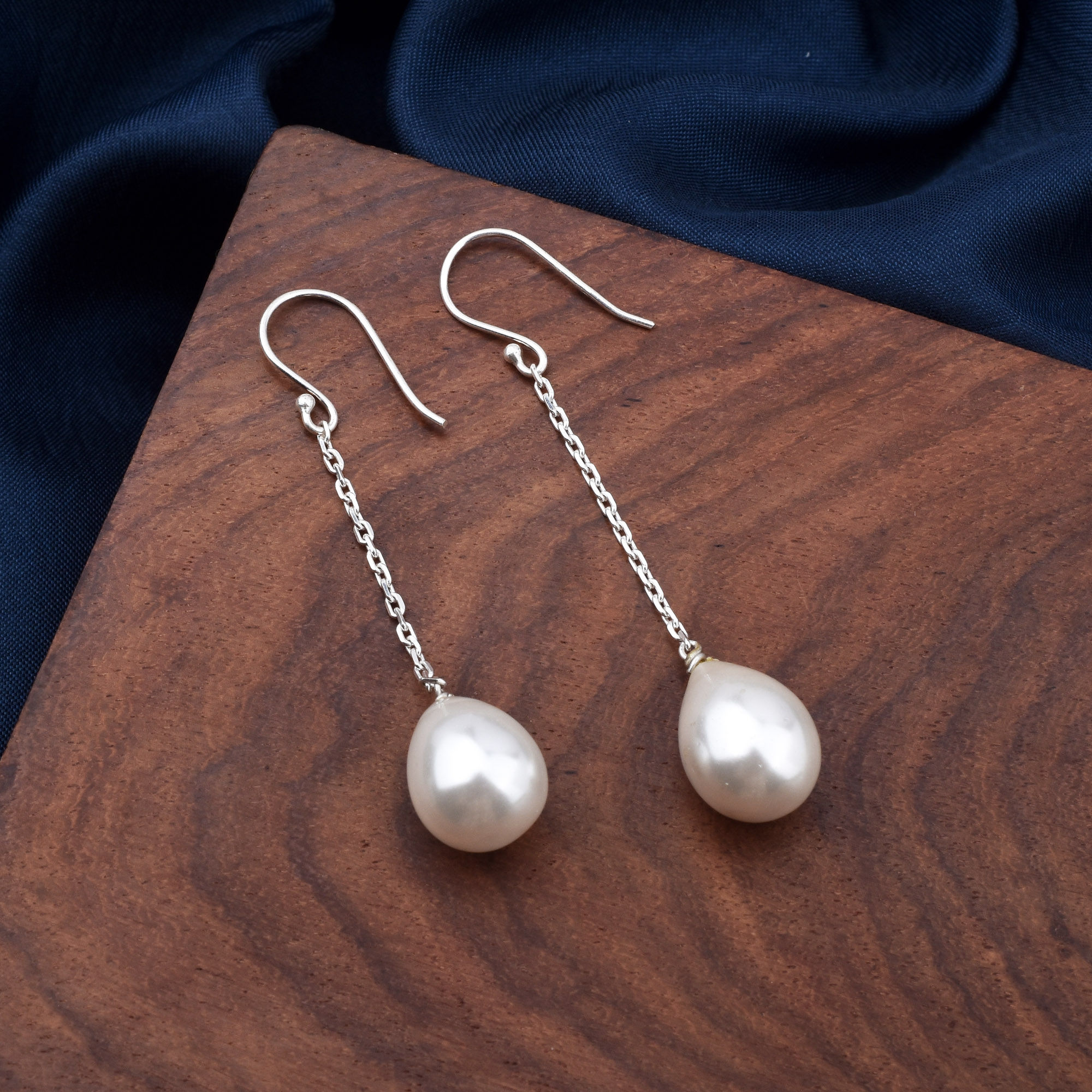 Natural Rainbow Moonstone Gemstone 925 Sterling Silver Dangle Earrings