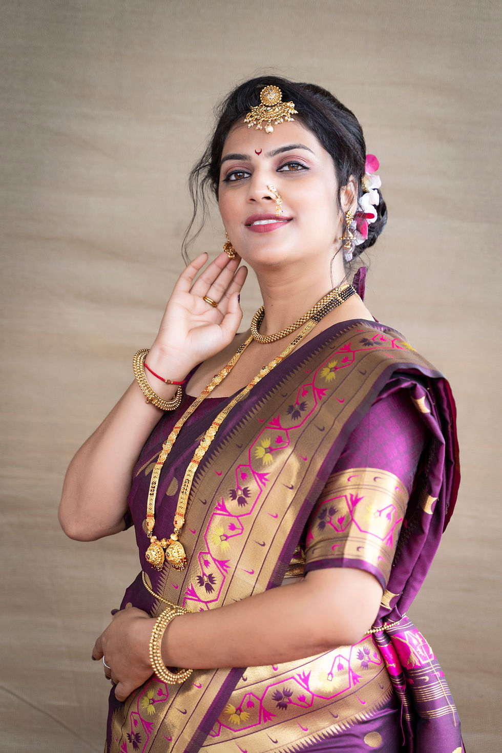 Thumbnail: Maharani Paithani Soft Banarasi Silk Handloom Saree Code- AGT0348