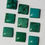 Thumbnail: 7mm/8mm/9mm/10mm Natural Tibetan Turquoise Square Shape Flat Back Cabochon