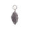 Thumbnail: 925 Sterling Silver Pendant, Charm Leaf Shape Pendant
