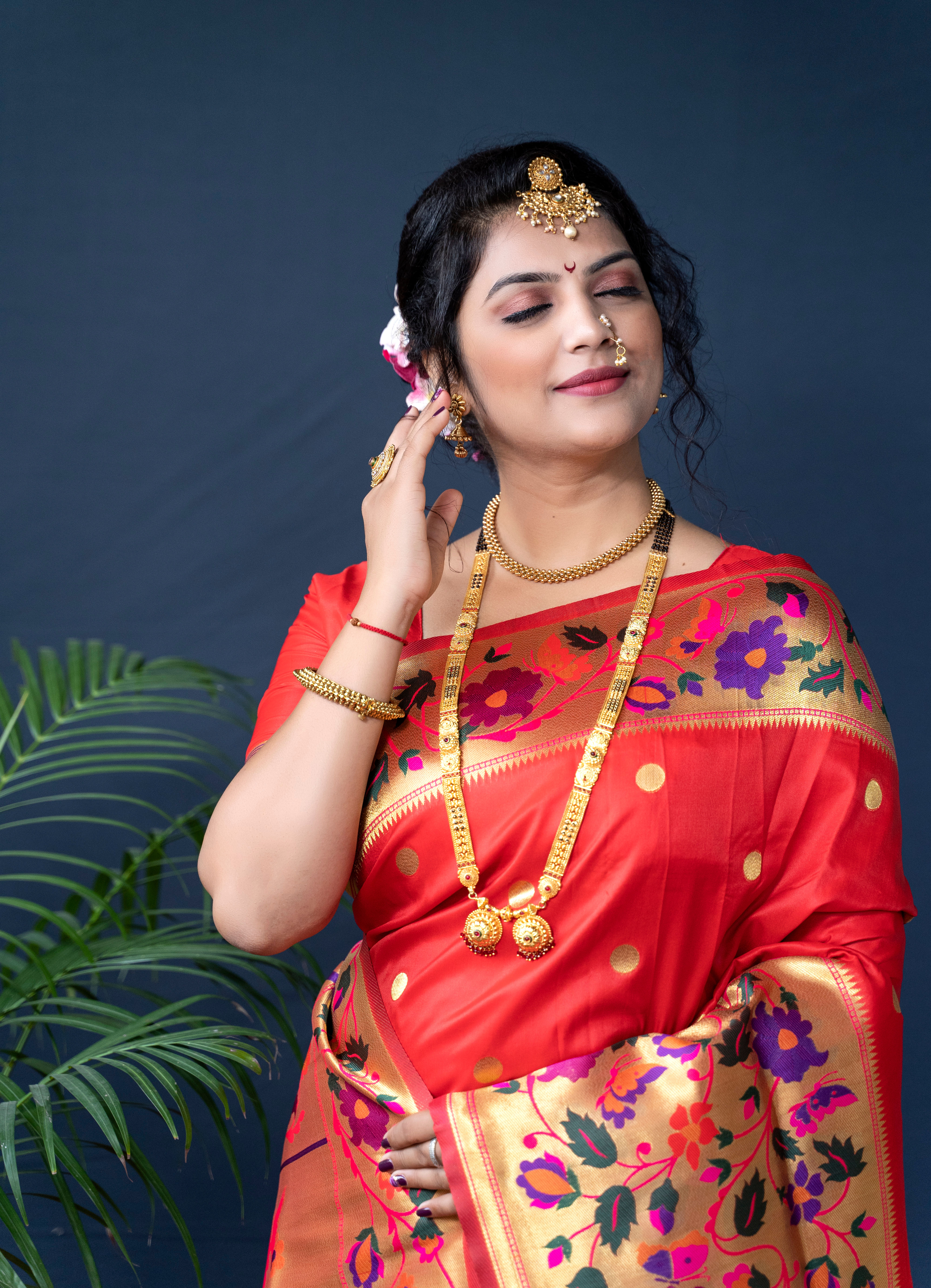 Maharani Paithani Soft Banarasi Silk Handloom Saree Code- AGT0338