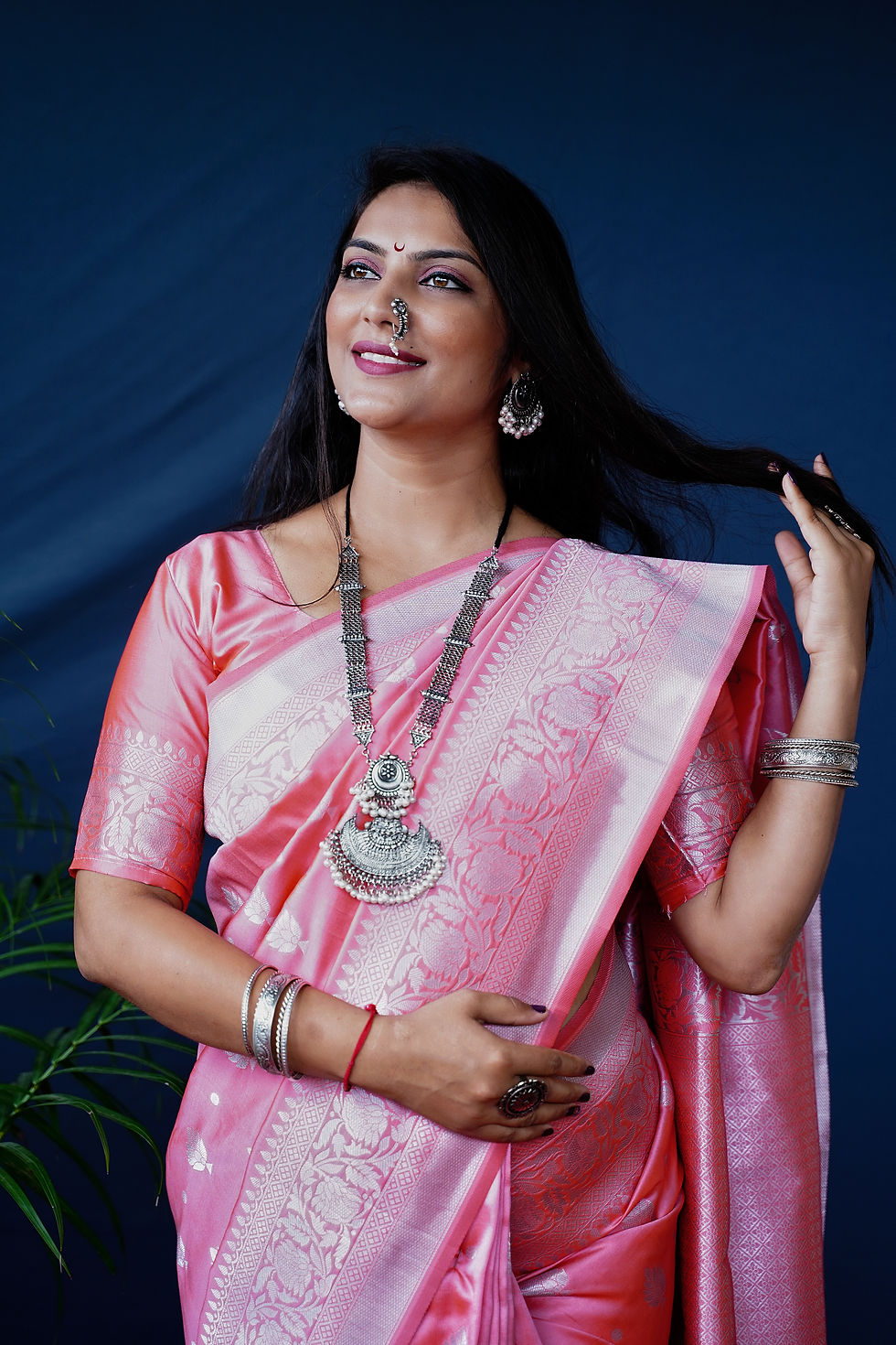 Thumbnail: Fituri Soft Banarasi Silk Weaving Saree Code- AGT0314