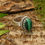 Thumbnail: Natural Malachite Gemstone 925 Sterling Silver Ring US Size-7.25