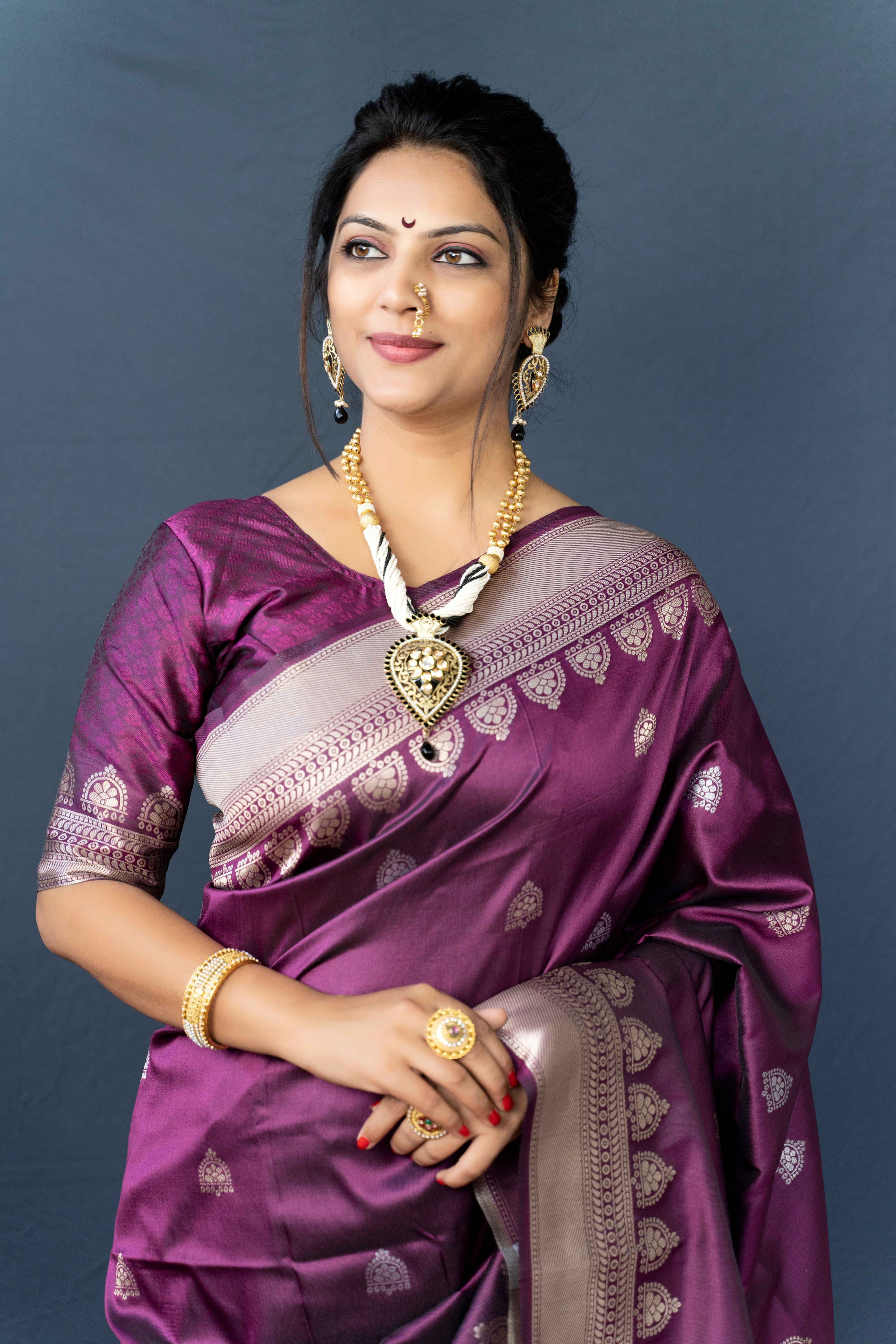 Zumkhi Soft Banarasi Silk Handloom Saree Code-AGT0390