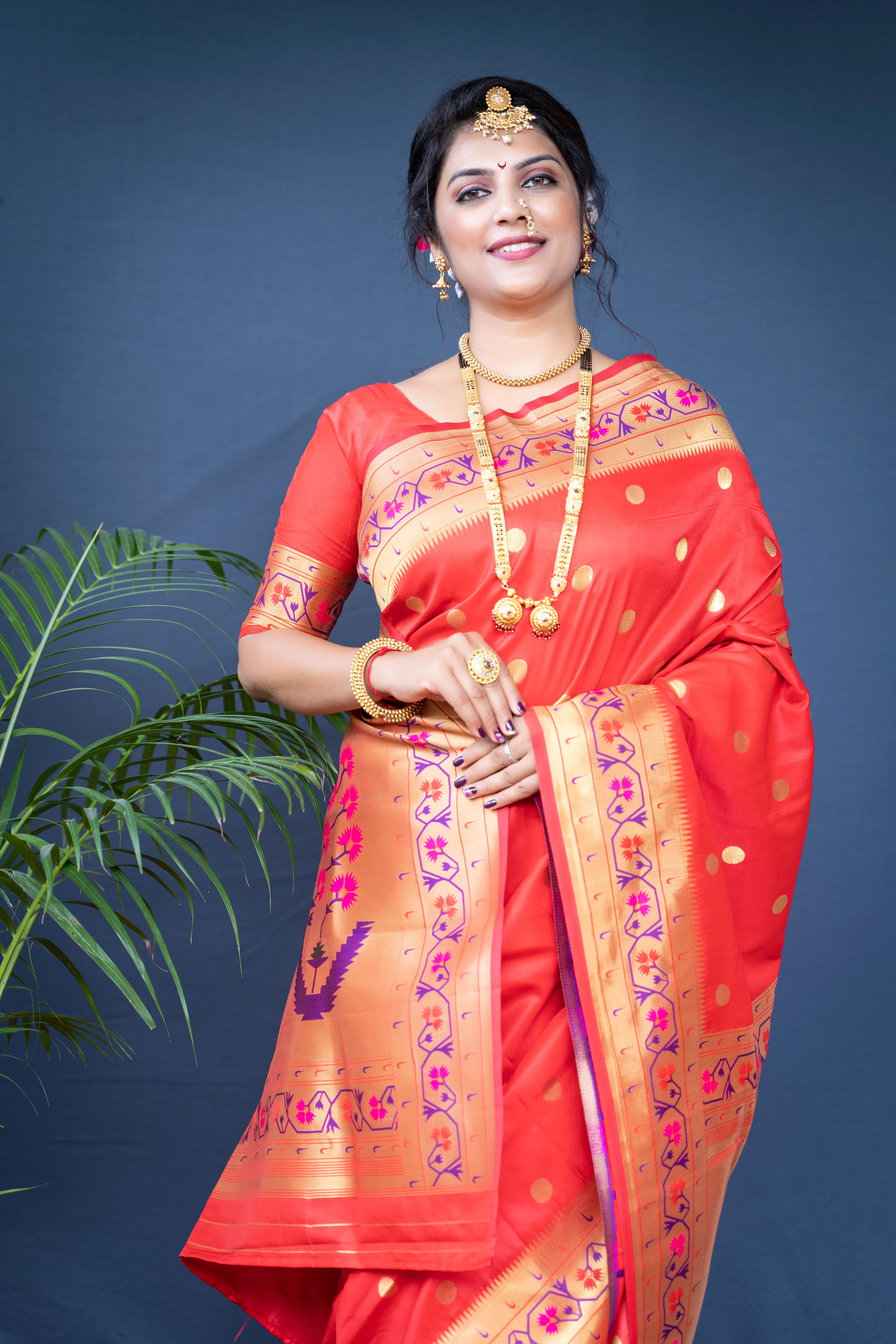 Maharani Paithani Soft Banarasi Silk Handloom Saree Code- AGT0350
