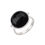Thumbnail: Natural Black Onyx Gemstone 925 Sterling Silver Ring US Size-6.5