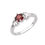 Thumbnail: Natural Garnet Gemstone 925 Sterling Silver Ring US Size-6.5