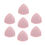 Thumbnail: 7mm/8mm/9mm/10mm Natural Pink Chalcedony Trillion Cut Faceted Loose Gemstone