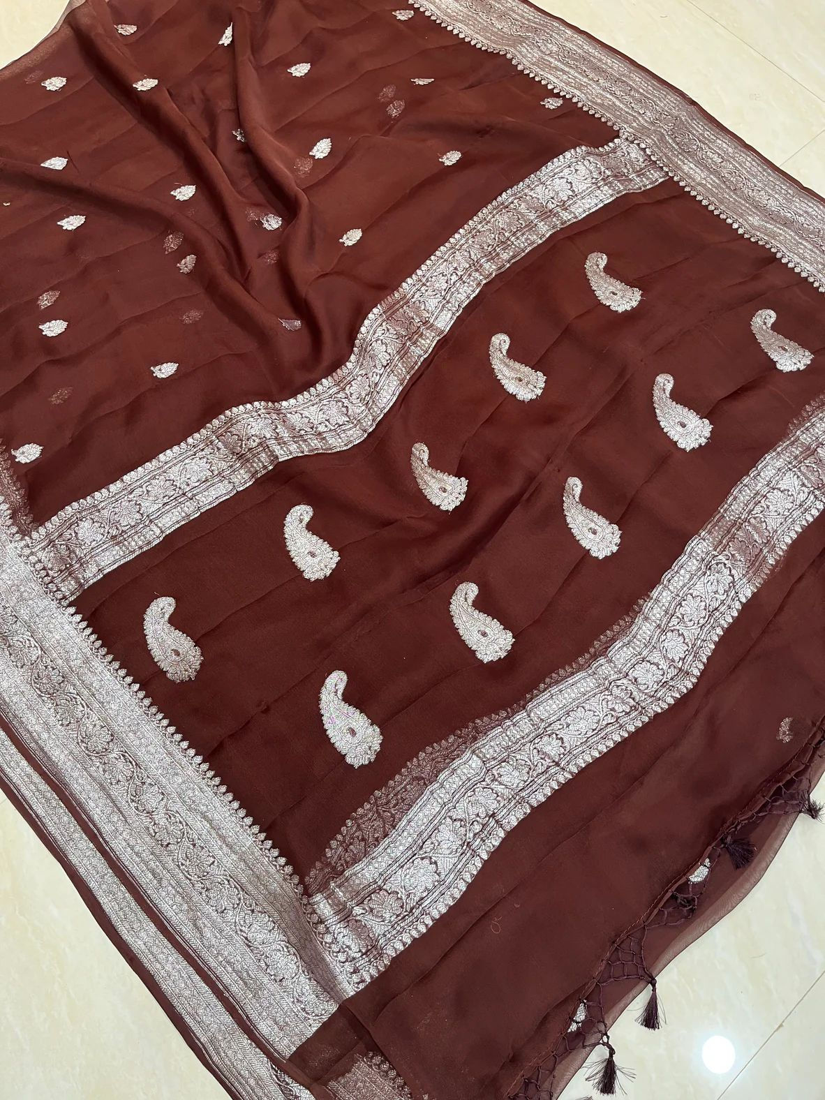Banarasi Georgette Silk Saree Code- AGT00204