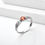 Thumbnail: 925 Silver Round Citrine Gemstone Ring – US Size 6