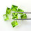 Thumbnail: 3mm/4mm/5mm/6mm Natural Green Peridot Square Cut Faceted Loose Gemston