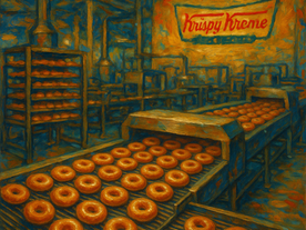Krispy Kreme production line