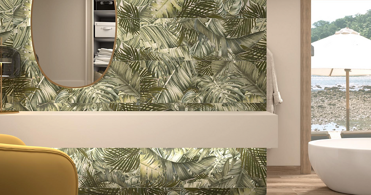 Trend vegetal green Pamesa - Carrelage effet végétaux