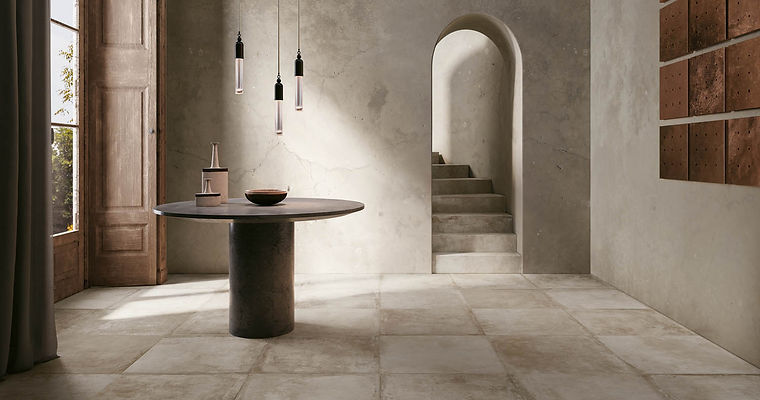 Chateau Sable 80x80 Novoceram - sol intérieur effet béton