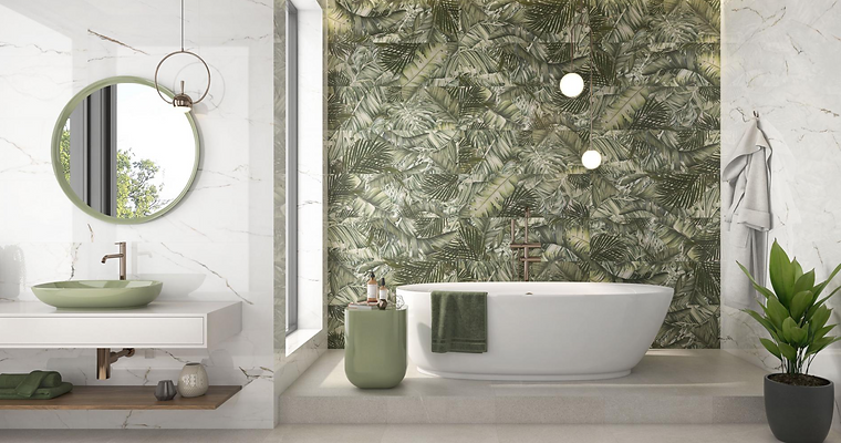 Vegetal trend green Pamesa Inspiration - Carrelage effet végétaux